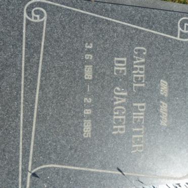 JAGER Carel Pieter, de 1918-1985