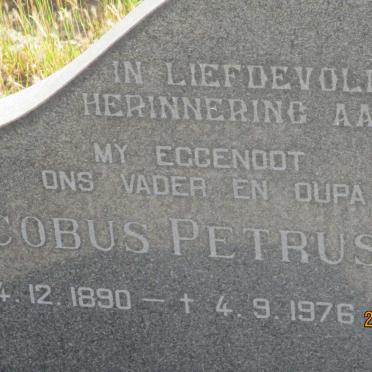 TONDER Jacobus Petrus, van 1890-1976 &amp; Isabella Susanna 1911-1996