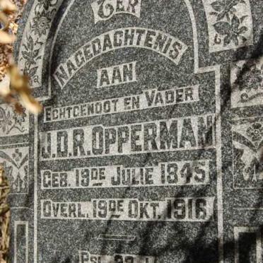 OPPERMAN J.D.R. 1845-1916