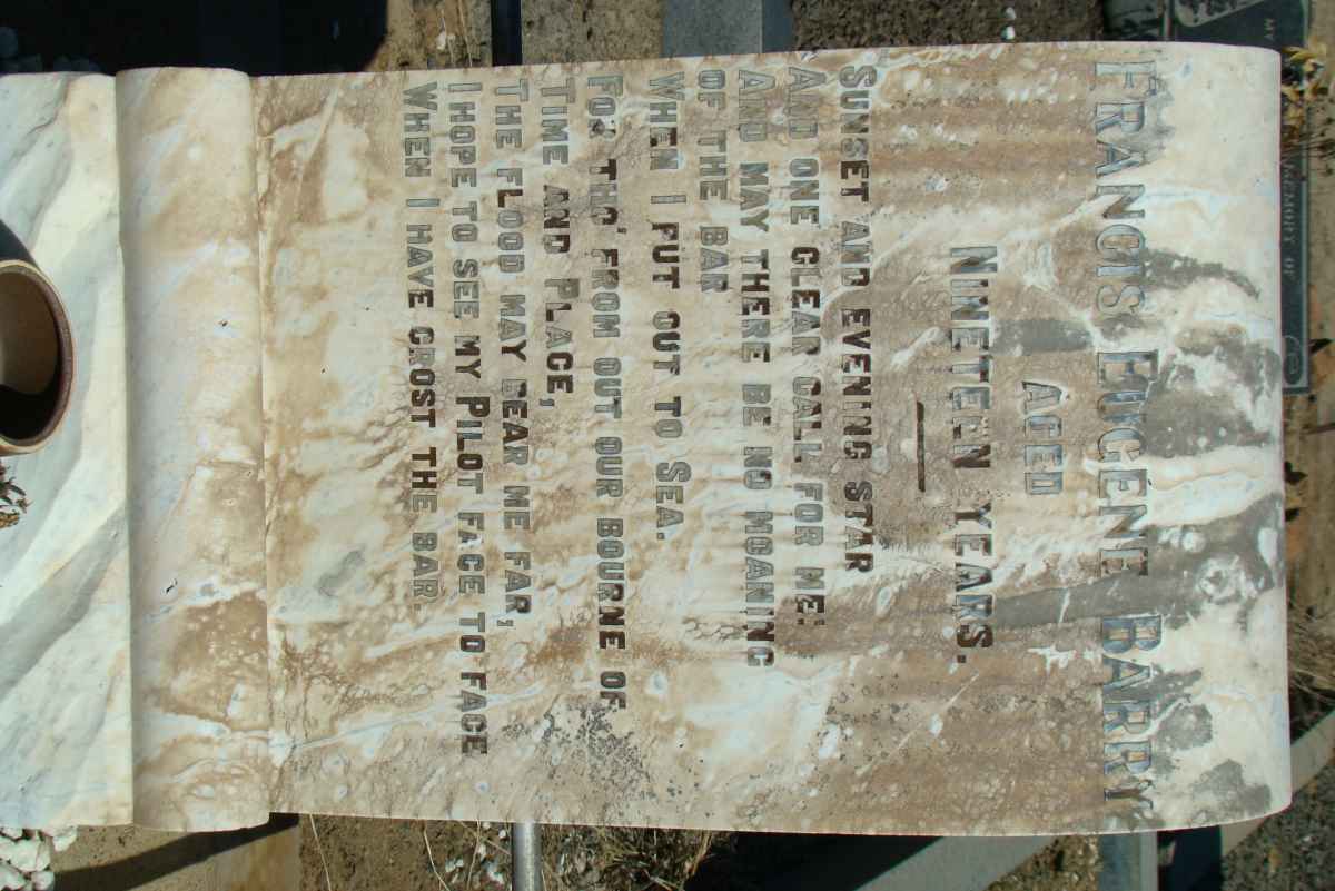 BARRY Francis Eugene  