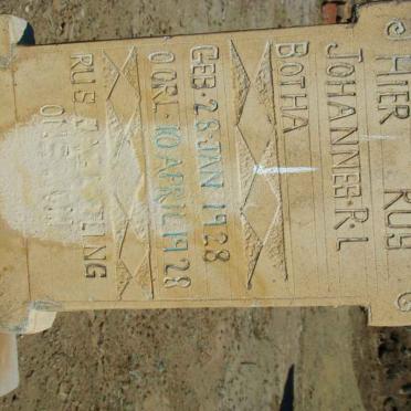 BOTHA Johannes R.L. 1928-1928