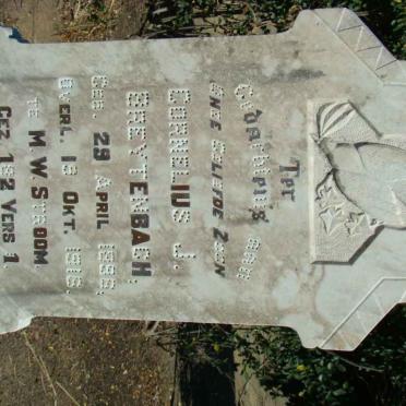 BREYTENBACH Cornelius J. 1898-1918