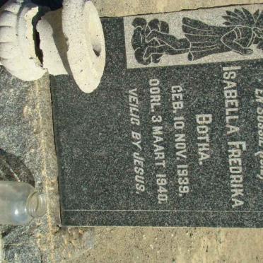 BOTHA Isabella Fredrika 1939-1940