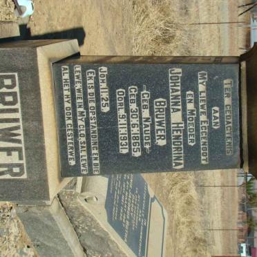 BRUWER Johanna Hendrina nee NAUDE 1865-1931