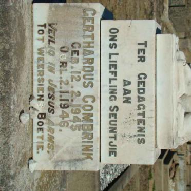 COMBRINK Gerthardus 1945-1946
