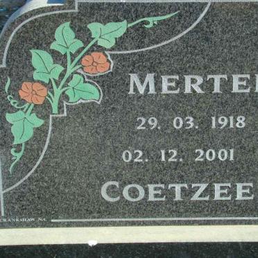 COETZEE Merten 1918-2001