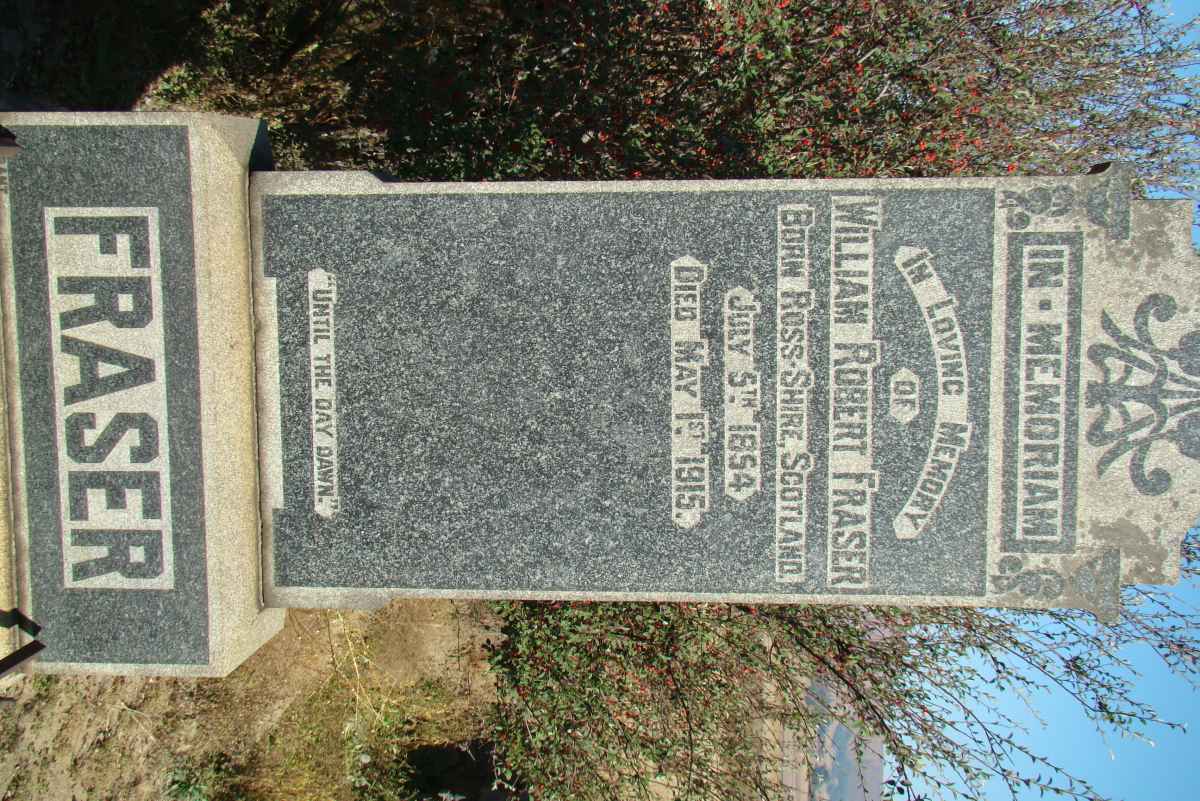 FRASER William Robert 1854-1915