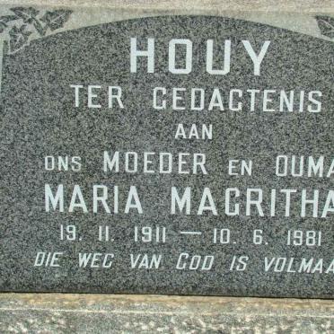 HOUY Maria Magritha 1911-1981