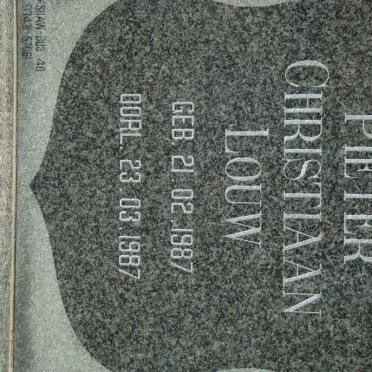 LOUW Pieter Christiaan 1987-1987