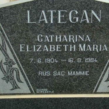 LATEGAN Catharina Elizabeth Maria 1904-1984