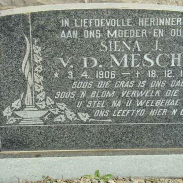 MESCHT Siena J., v.d. 1906-1982