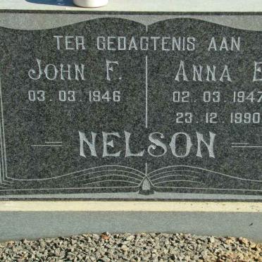 NELSON John F. 1946- &amp; Anna E. 1947-1990