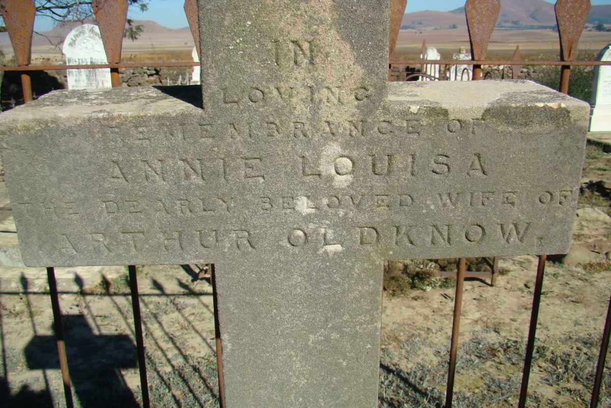 OLDKNOW Annie Louisa 1855-1882 :: OLDKNOW Infant 1882-1882