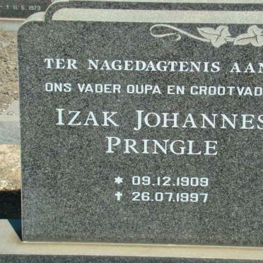 PRINGLE Izak Johannes 1909-1997