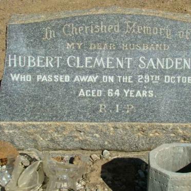 SANDENBERG Hubert Clement -1950