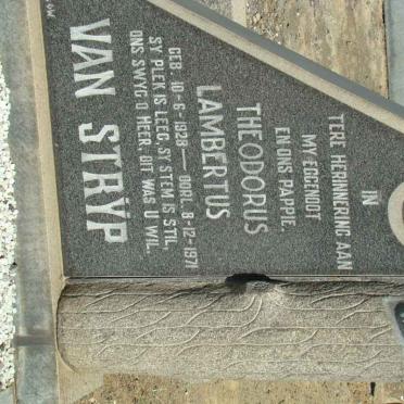 STRYP Theodorus Lambertus, van 1928-1971