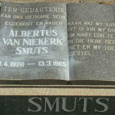 SMUTS Albertus van Niekerk 1926-1965