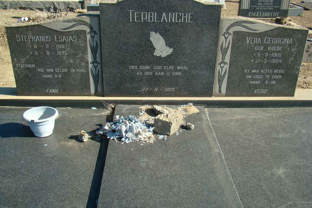 TERBLANCHE Stephanus Esaias 1897-1975 &amp; Vera Georgina KOLBE 1905-1984