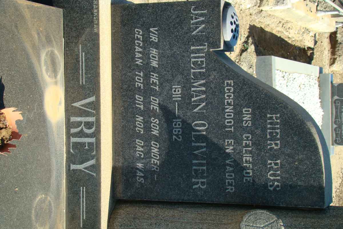 VREY Jan Tielman Olivier 1911-1962