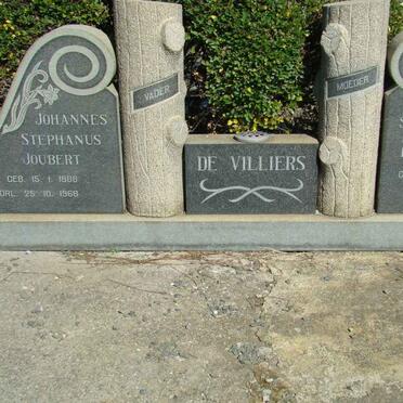 VILLIERS Johannes Stephanus Joubert, de 1888-1968 &amp; Susanna Dorethea 1891-1983