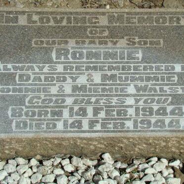 WALSTER Ronnie 1944-1944