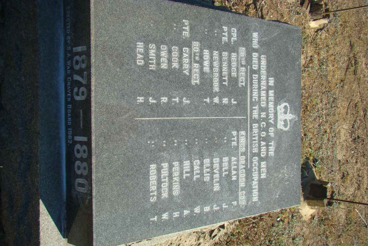 5. British Occupation 1879-1880