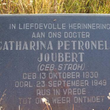 JOUBERT Catharina Petronella nee STRÖH 1930-1949