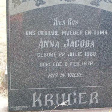 KRUGER Anna Jacoba 1889-1972
