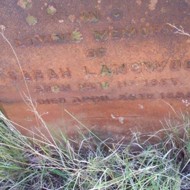 LANGWOOD Sarah 1867-1898