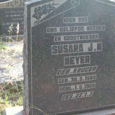 MEYER Susara J.M. nee KRUGER 1880-1968