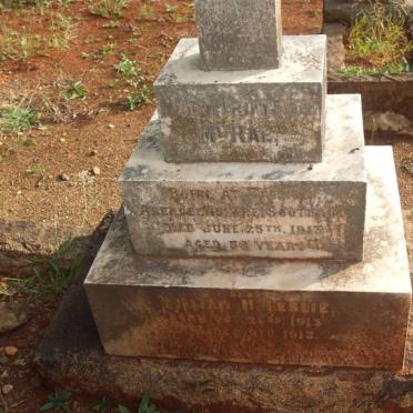 McRAE Mary Ironside -1913 :: McRAE William N. Leslie 1913-1913