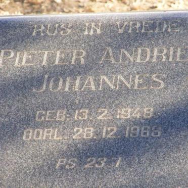 ? Pieter Andries Johannes 1948-1968