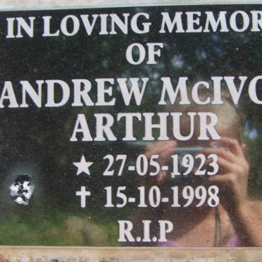 ARTHUR Andrew Mcivor 1923-1998