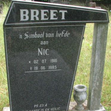 BREET Nic 1916-1985