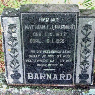 BARNARD Mathiam J.J. 1877-1955
