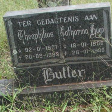 BUTLER Theophilius 1907-1989 &amp; Catharina HUGO 1906-1988
