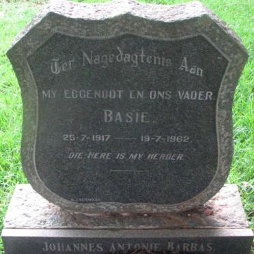 BARBAS Johannes Antonie 1917-1962