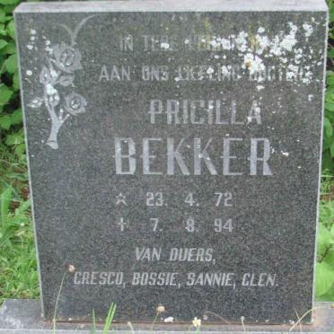 BEKKER Pricilla 1972-1994