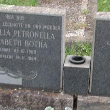 BOTHA Jacobus Petrus 1896-197? &amp; Cornelia Petronella Elizabeth 1905-1964