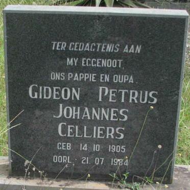 CELLIERS Gideon Petrus Johannes 1905-1984