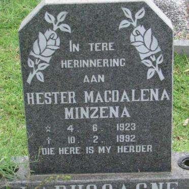LABUSCAGNE Hester Magdalena Minzena 1923-1992