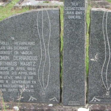 MARITZ Salomon Gerhardus Marthinus 1869-1946 &amp; Cecilia Jacomina STOLTZ 1878-1957