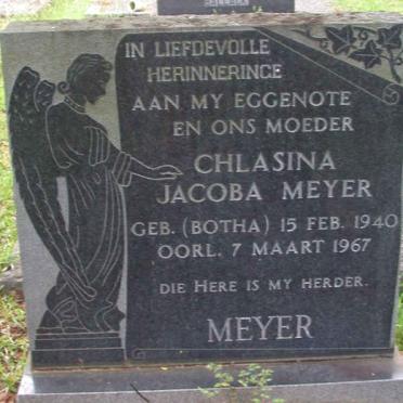 MEYER Chlasina Jacoba nee BOTHA 1940-1967