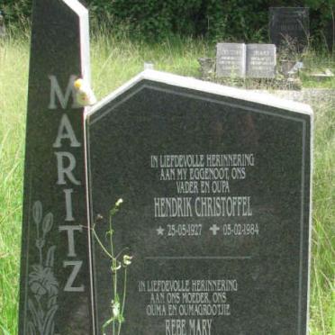 MARITZ Hendrik Christoffel 1927-1984 &amp; Rebe Mary 1932-2001