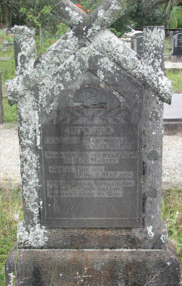 MARITZ Gerhardus Marthinus Samuel 1836- ?