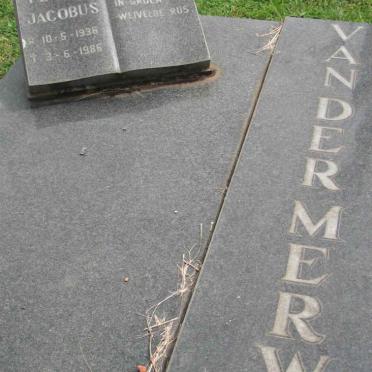 MERWE Petrus Jacobus, van der 1936-1986 &amp; Petro 1936-1980 