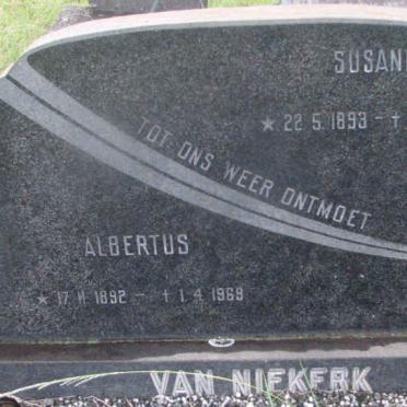 NIEKERK Albertus, van 1892-1969 &amp; Susanna 1893-1976