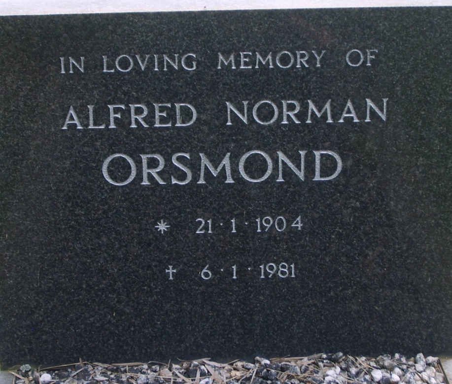 ORSMOND Alfred Norman 1904-1981