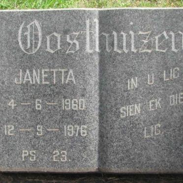 OOSTHUIZEN Janetta 1960-1976