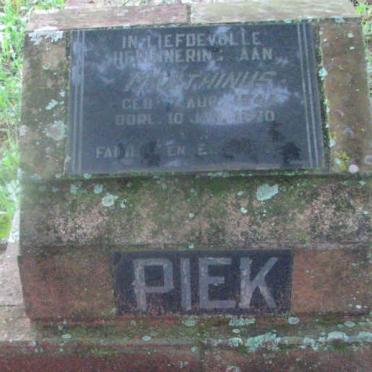 PIEK Marthinus ?-1970